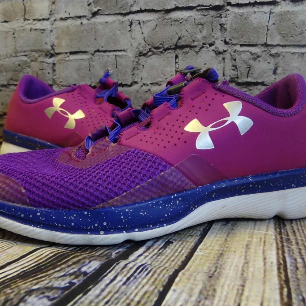 Girl's Under Armour Shoes- Size 3.5 Y- Pink/Purple